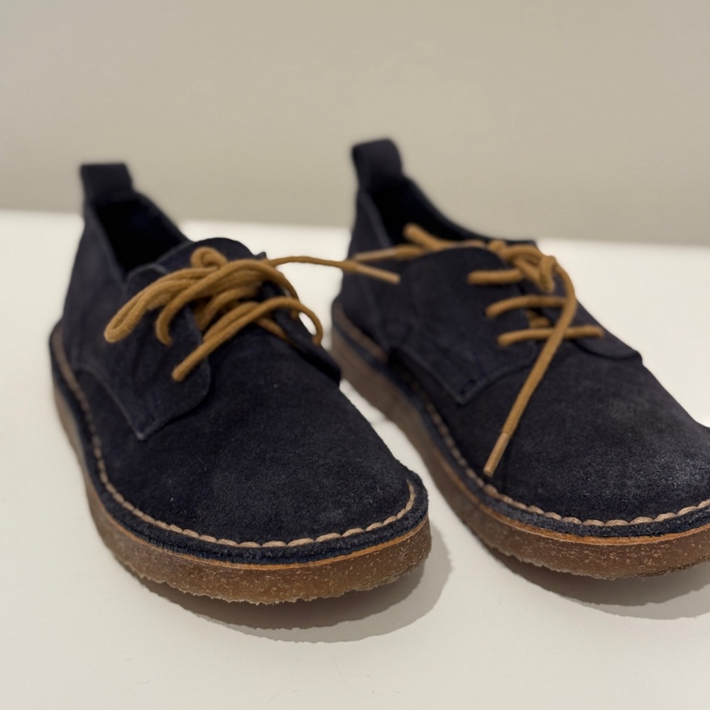 ZARA Boys Navy Black Moccasins